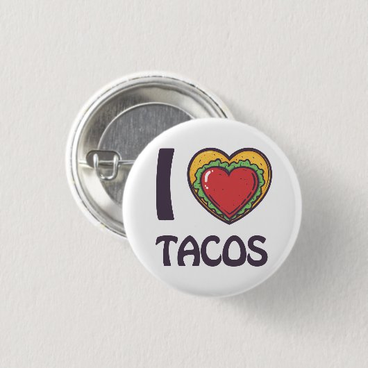 I Liebe Tacos Button (Vorne & Hinten)