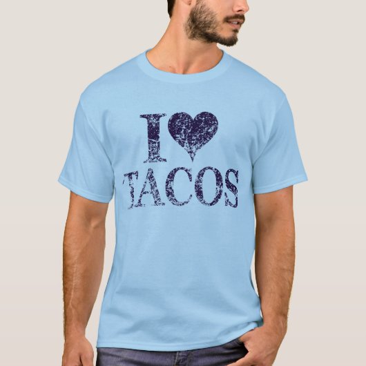 I Liebe tacos - i heart tacos-Shirt T-Shirt (Vorderseite)