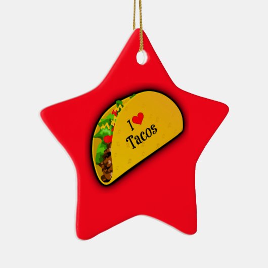 I Liebe Tacos Keramikornament (Rechts)