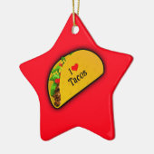 I Liebe Tacos Keramikornament (Links)