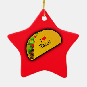 I Liebe Tacos Keramikornament