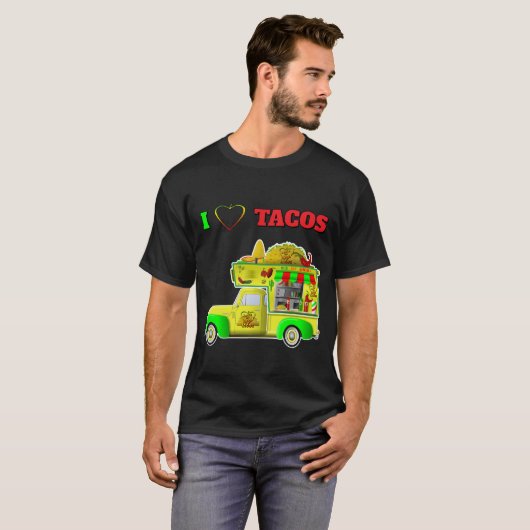 I Liebe Tacos Little Taco LKW Shirts (Vorne ganz)