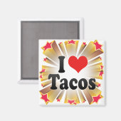 I Liebe Tacos Magnet (Vorderseite/Rückseite)
