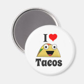 I Liebe Tacos Magnet (Vorderseite/Rückseite)