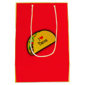 I Liebe Tacos Mittlere Geschenktüte (Rückseite)