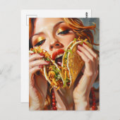 I Liebe Tacos Postkarte (Vorne/Hinten)