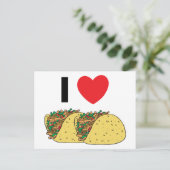 I Liebe Tacos Postkarte (Stehend Vorderseite)