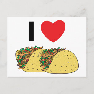 I Liebe Tacos Postkarte