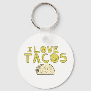I LIEBE TACOS SCHLÜSSELANHÄNGER