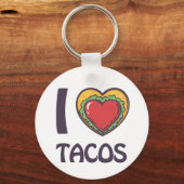 I Liebe Tacos Schlüsselanhänger (Rückseite)