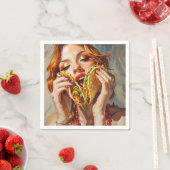 I Liebe Tacos Serviette (Beispiel)