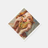 I Liebe Tacos Serviette (Ecke)