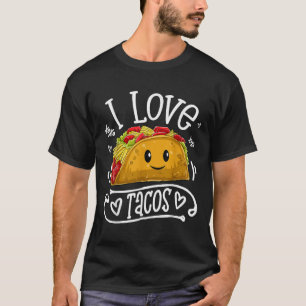 I Liebe Tacos T Shirt Cinco De Mayo Frauen Männer