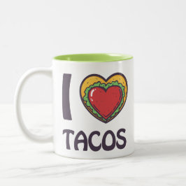 I Liebe Tacos Zweifarbige Tasse