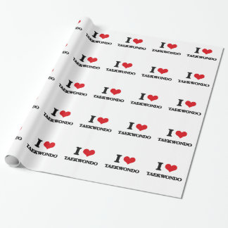 I Liebe Taekwondo Geschenkpapier