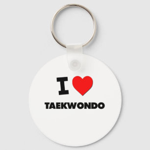I Liebe Taekwondo Schlüsselanhänger