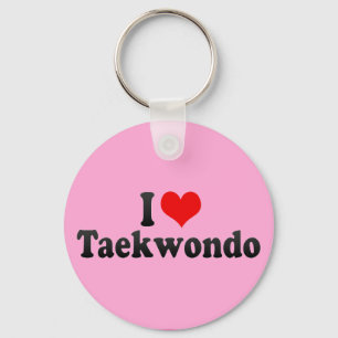 I Liebe Taekwondo Schlüsselanhänger