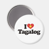 I Liebe Tagalog Magnet (Vorderseite/Rückseite)