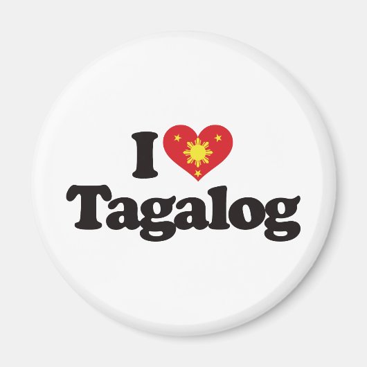 I Liebe Tagalog Magnet (Vorne)