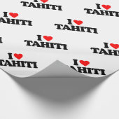 I LIEBE TAHITI GESCHENKPAPIER (Ecke)