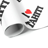 I LIEBE TAHITI GESCHENKPAPIER (Rolleneckpunkt)