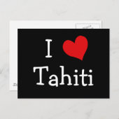 I Liebe Tahiti Postkarte (Vorne/Hinten)