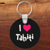 I Liebe Tahiti Schlüsselanhänger (Vorderseite)