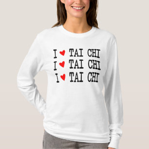 I Liebe Tai Chi, Red Heart, I Heart Tai Chi 3 Reih T-Shirt
