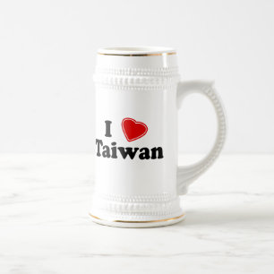 I Liebe Taiwan Bierglas