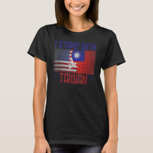 I Liebe Taiwan Flaggen Taiwanesisch Stolz I Stand T-Shirt