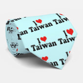 I Liebe Taiwan Krawatte (Gerollt)