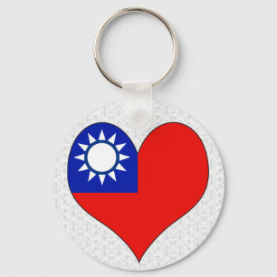 I Liebe Taiwan Schlüsselanhänger