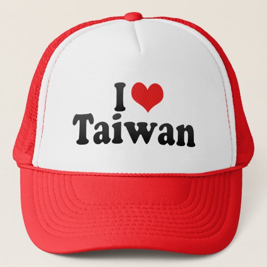 I Liebe Taiwan Truckerkappe (Vorderseite)