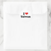 I Liebe Taiwan Tshirt Runder Aufkleber (Tasche)