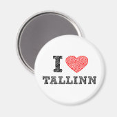 I Liebe Talinn Magnet (Vorderseite/Rückseite)
