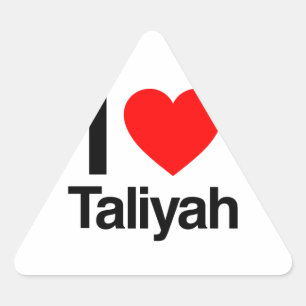 i Liebe taliyah Dreieckiger Aufkleber