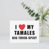 I Liebe Tamales Postkarte (Stehend Vorderseite)