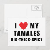 I Liebe Tamales Postkarte (Vorne/Hinten)