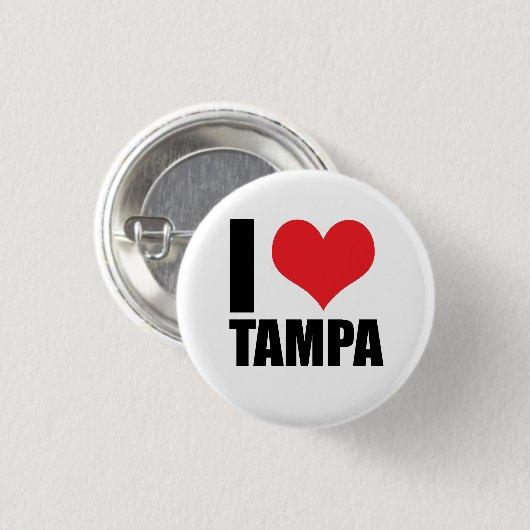I Liebe Tampa Button (Vorne & Hinten)