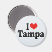 I Liebe Tampa Magnet (Vorderseite/Rückseite)