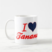 I Liebe Tanana, Alaska Kaffeetasse (Links)