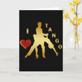 I LIEBE TANGO KARTE (Gelbe Blume)
