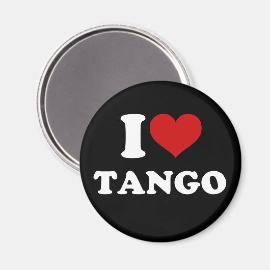 I Liebe Tango Magnet (Vorderseite/Rückseite)
