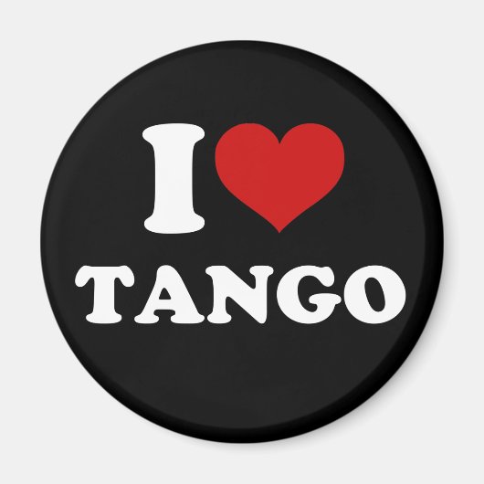 I Liebe Tango Magnet (Vorne)