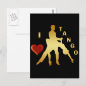 I LIEBE TANGO POSTKARTE (Vorne/Hinten)
