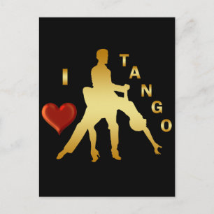 I LIEBE TANGO POSTKARTE