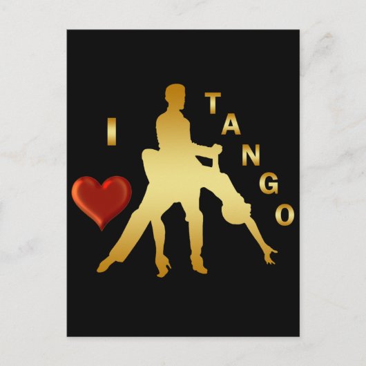 I LIEBE TANGO POSTKARTE (Vorderseite)