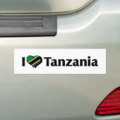 I Liebe Tansania Flag Autoaufkleber (Auf Auto)