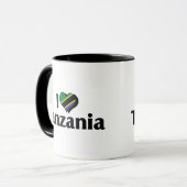 I Liebe Tansania Flag Tasse (Vorderseite Links)