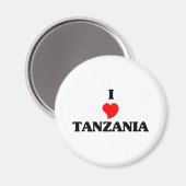 I Liebe Tansania Magnet (Vorderseite/Rückseite)